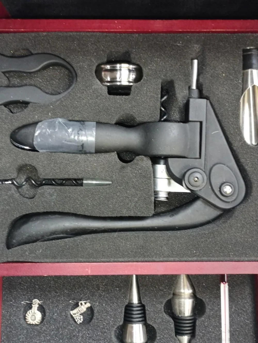 La Vigna Wine‎ Accessories Gift Set in Wooden Box – Complete Wine Tool Kit